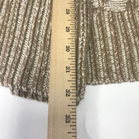 Anthropologie Staring at Stars Cardigan Sweater Womens XS Chevron Tan Ivory - Picture 9 of 9